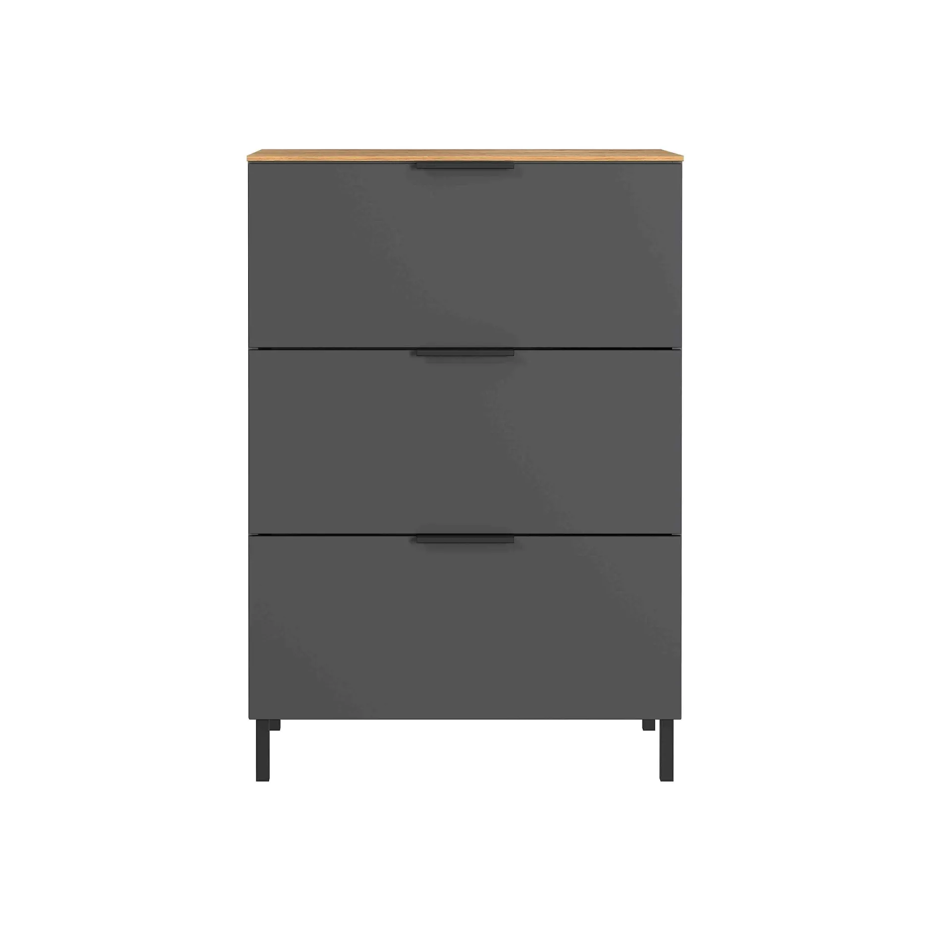 Ladekast Amalfi Grafiet-Eiken^Huisenthuis Discount