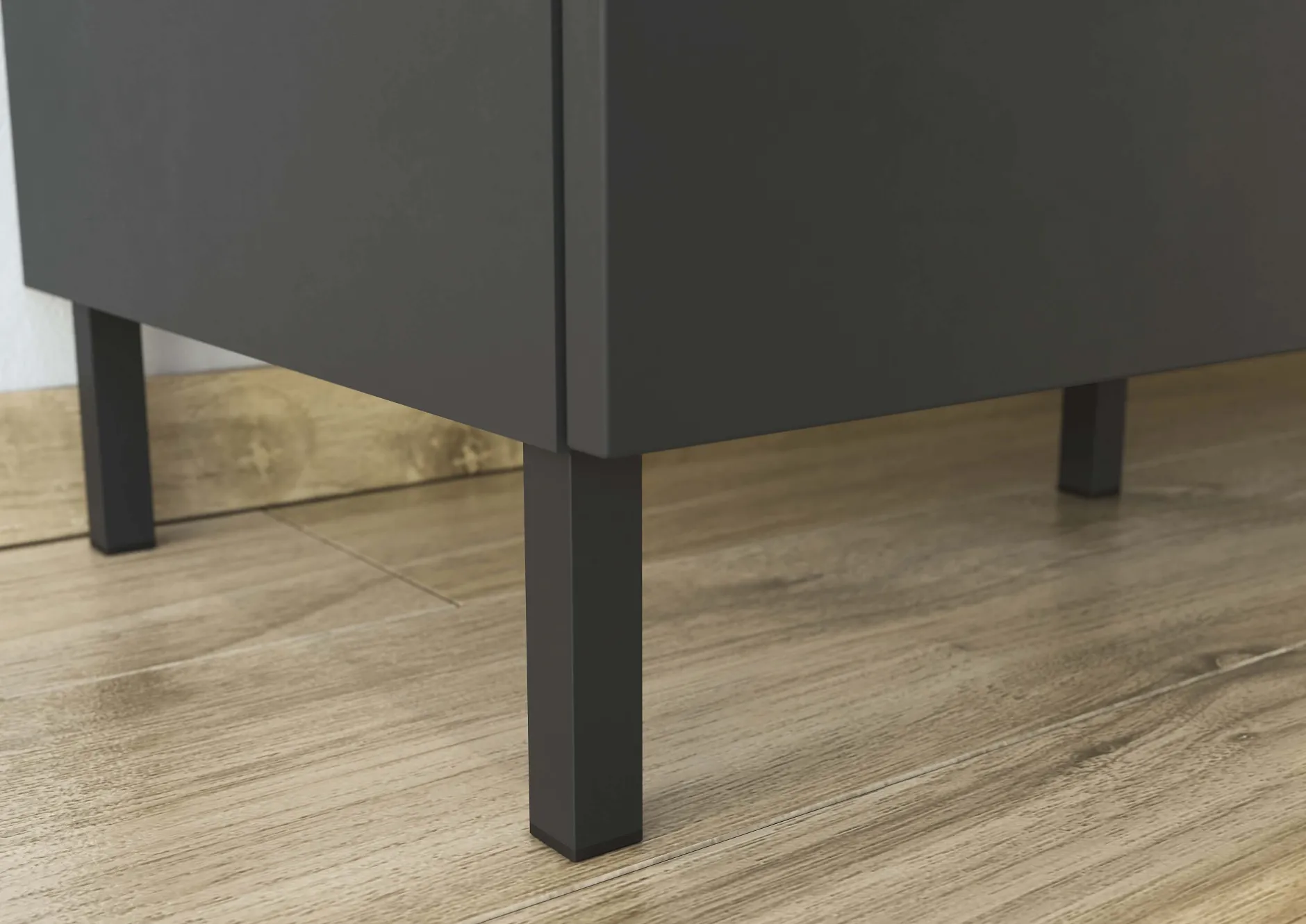 Ladekast Amalfi Grafiet-Eiken^Huisenthuis Discount