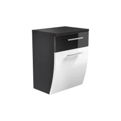 Lage badkamerkast Milan Antraciet Wit^Huisenthuis Outlet