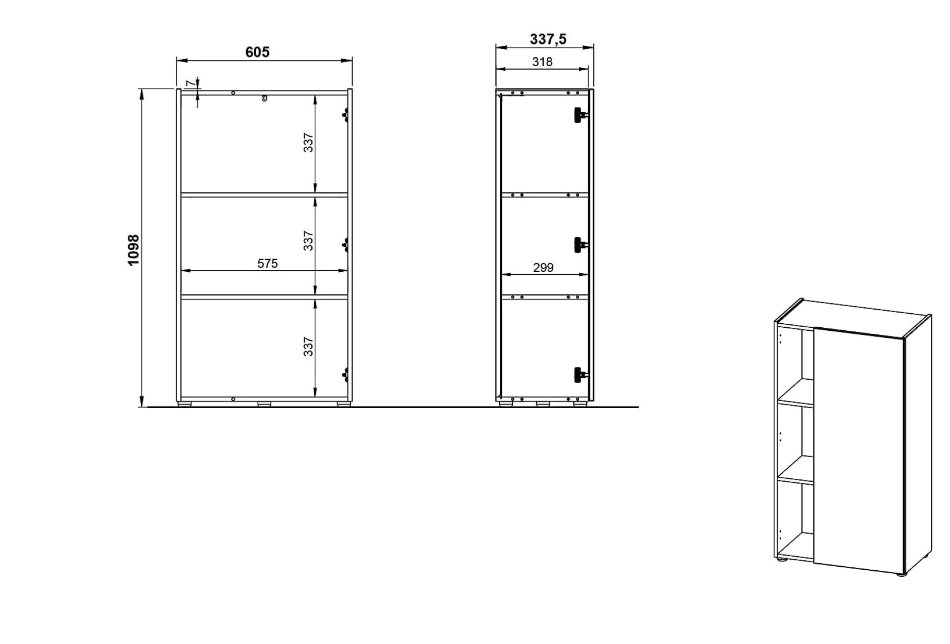 Lage kantoorkast Orlando 110 cm^Huisenthuis Sale