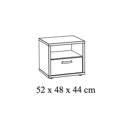Nachtkastje Edison^Huisenthuis Clearance