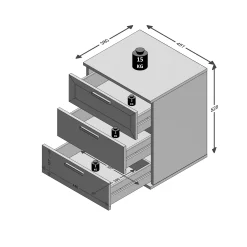 Nachtkastje Jasmijn^Huisenthuis Clearance