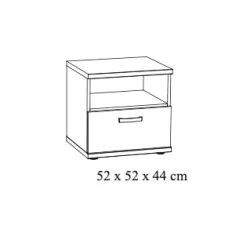 Nachtkastje Lilo Eiken^Huisenthuis Hot