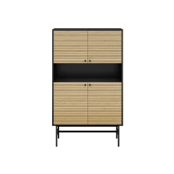 Opbergkast Madeira Eiken-Zwart^Huisenthuis Outlet