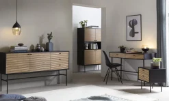 Opbergkast Madeira Eiken-Zwart^Huisenthuis Outlet