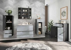 Opbergkast Philip Grafiet-Zilver^Huisenthuis New