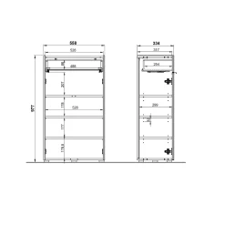 Opbergkast Sicilia Wit Eiken^Huisenthuis Best