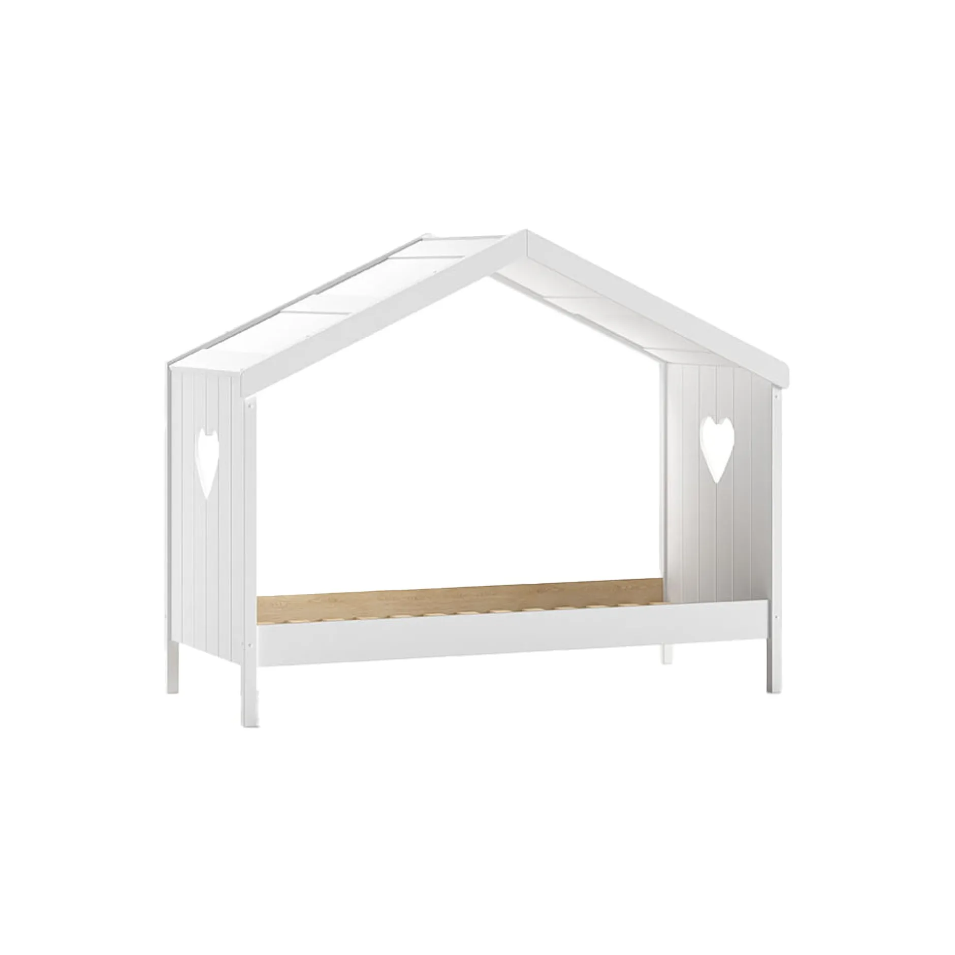 Open Huisbed Fenna Wit 90×200 cm^Huisenthuis Online