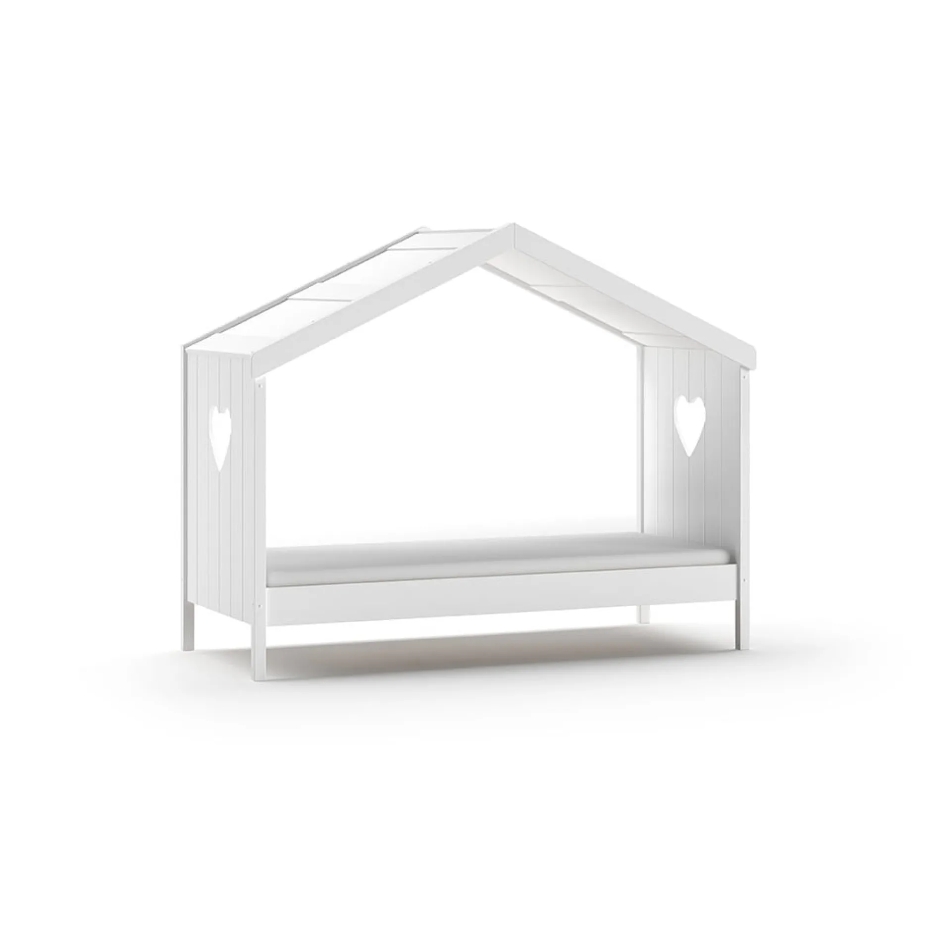 Open Huisbed Fenna Wit 90×200 cm^Huisenthuis Online