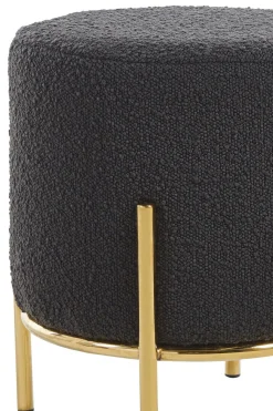 Poef Mia -Goud Bouclé^Huisenthuis Outlet