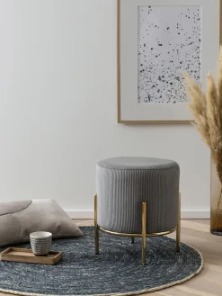 Poef Mia -Goud Stof^Huisenthuis New