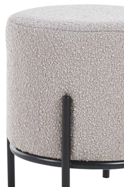 Poef Mia -Zwart Bouclé^Huisenthuis New