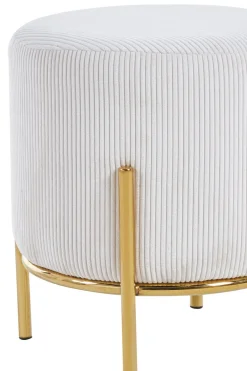 Poef Mia -Goud Stof^Huisenthuis Outlet