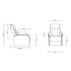 Relaxfauteuil Francine^Huisenthuis