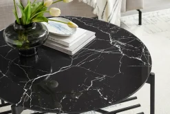 Salontafel Wolga Zwart 84 cm^Huisenthuis New