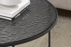 Salontafel Wolga Zwart 80 cm-1^Huisenthuis Clearance