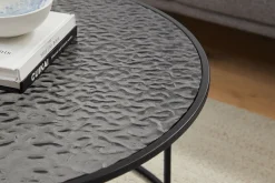 Salontafel Wolga Zwart 80 cm-2^Huisenthuis Sale