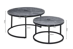 Salontafelset Fréderique^Huisenthuis Outlet