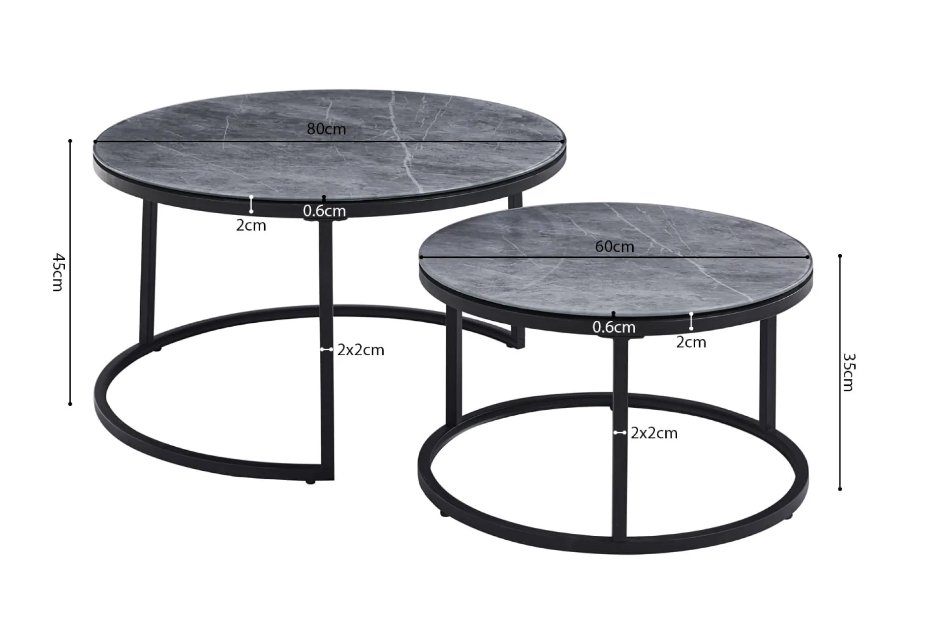 Salontafelset Fréderique^Huisenthuis Outlet