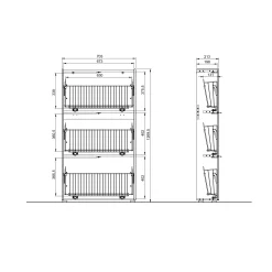 Schoenenkast Eleonore 71 cm^Huisenthuis Outlet