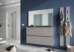 Schoenenkast Miles Grijs 140 x 85 cm^Huisenthuis