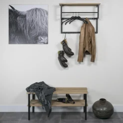 Schoenenrek Erwin Zwart 100 cm^Huisenthuis Clearance