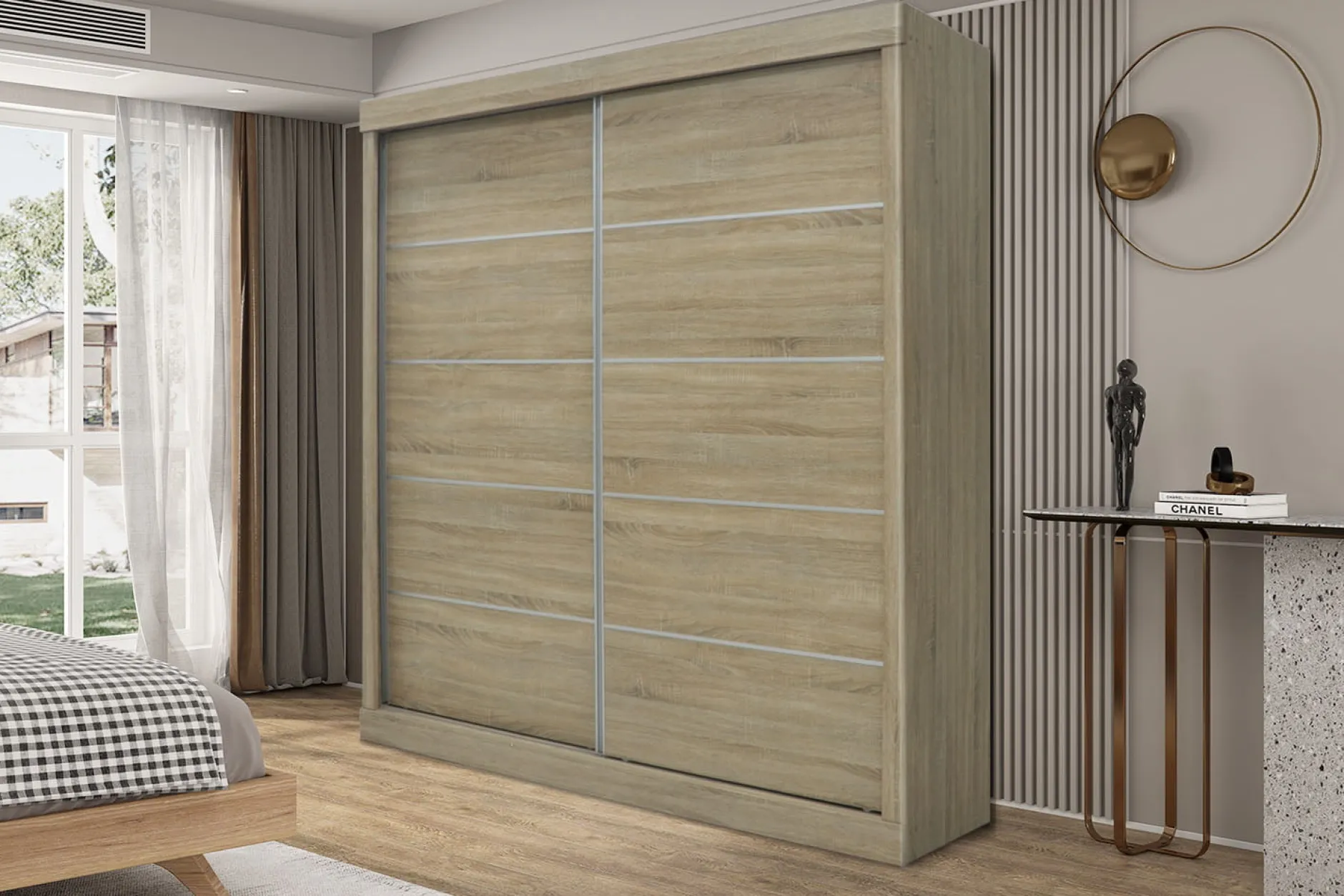 Schuifdeurkast Graham Sonoma^Huisenthuis Hot