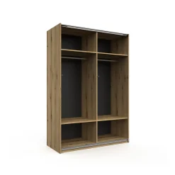 Schuifdeurkast Mekong Eiken 150cm^Huisenthuis Outlet