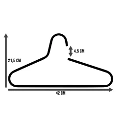 Set van 5 kledinghangers Glorie Terracotta^Huisenthuis Clearance