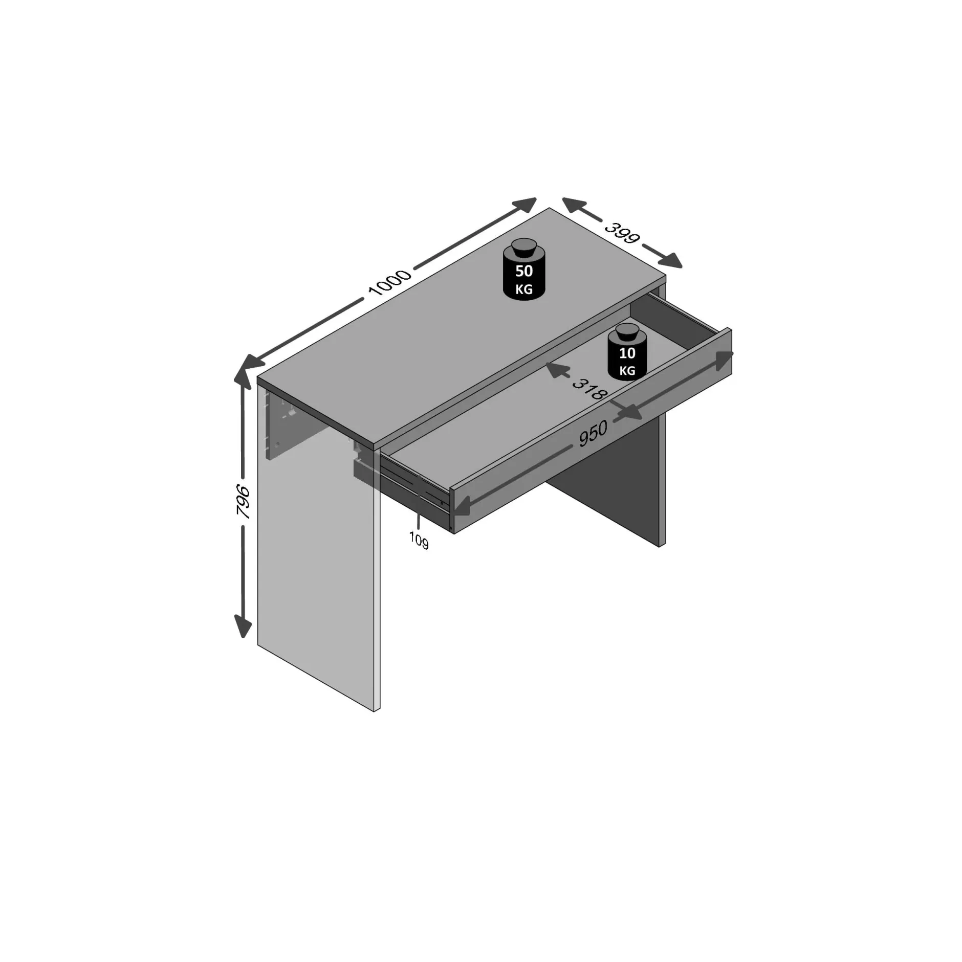 Sidetable Arizona Wit^Huisenthuis New