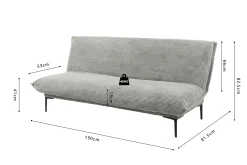 Slaapbank Jolein Donkergrijs^Huisenthuis Clearance