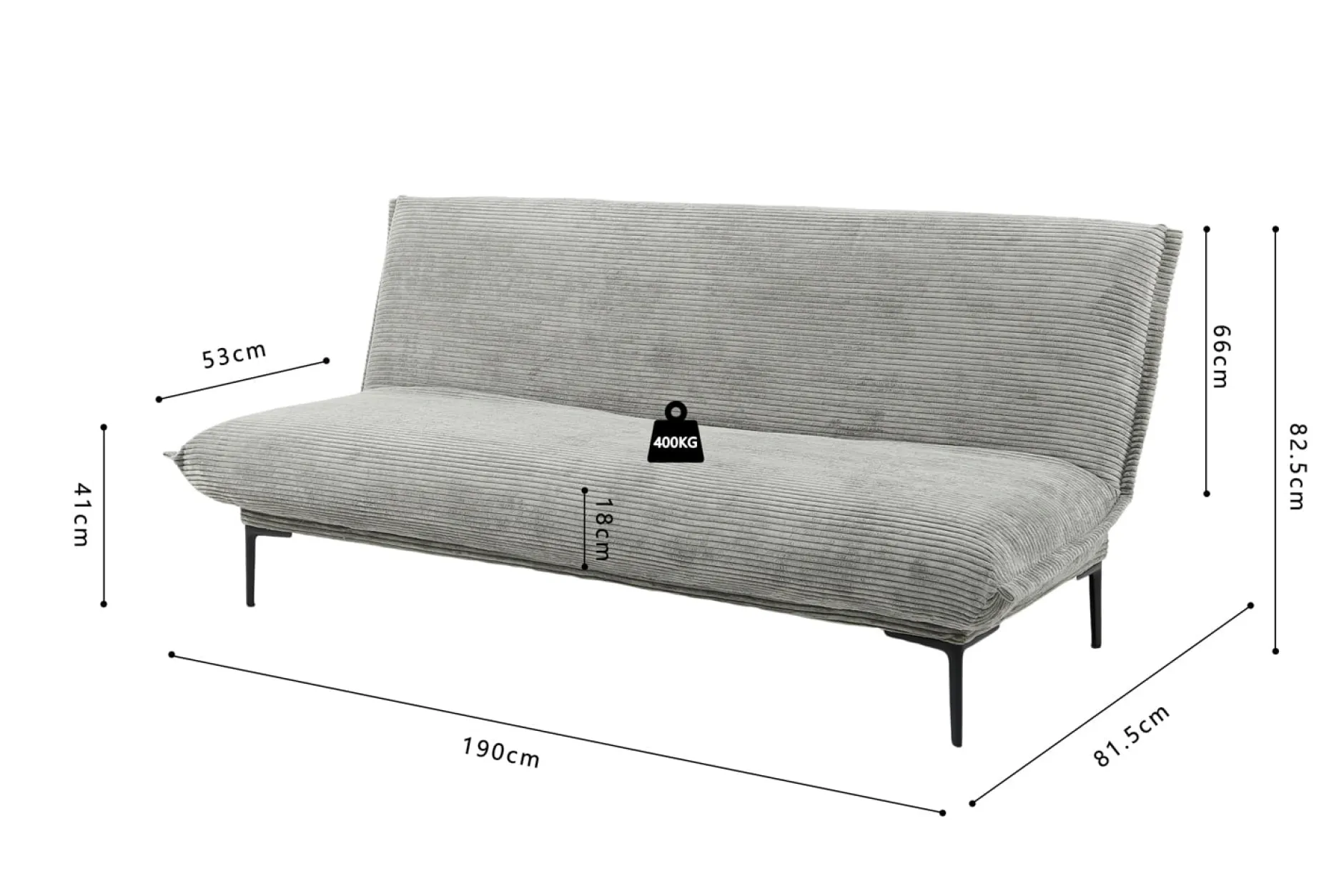 Slaapbank Jolein Donkergrijs^Huisenthuis Clearance