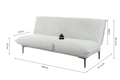 Slaapbank Jolein Lichtgrijs^Huisenthuis Sale