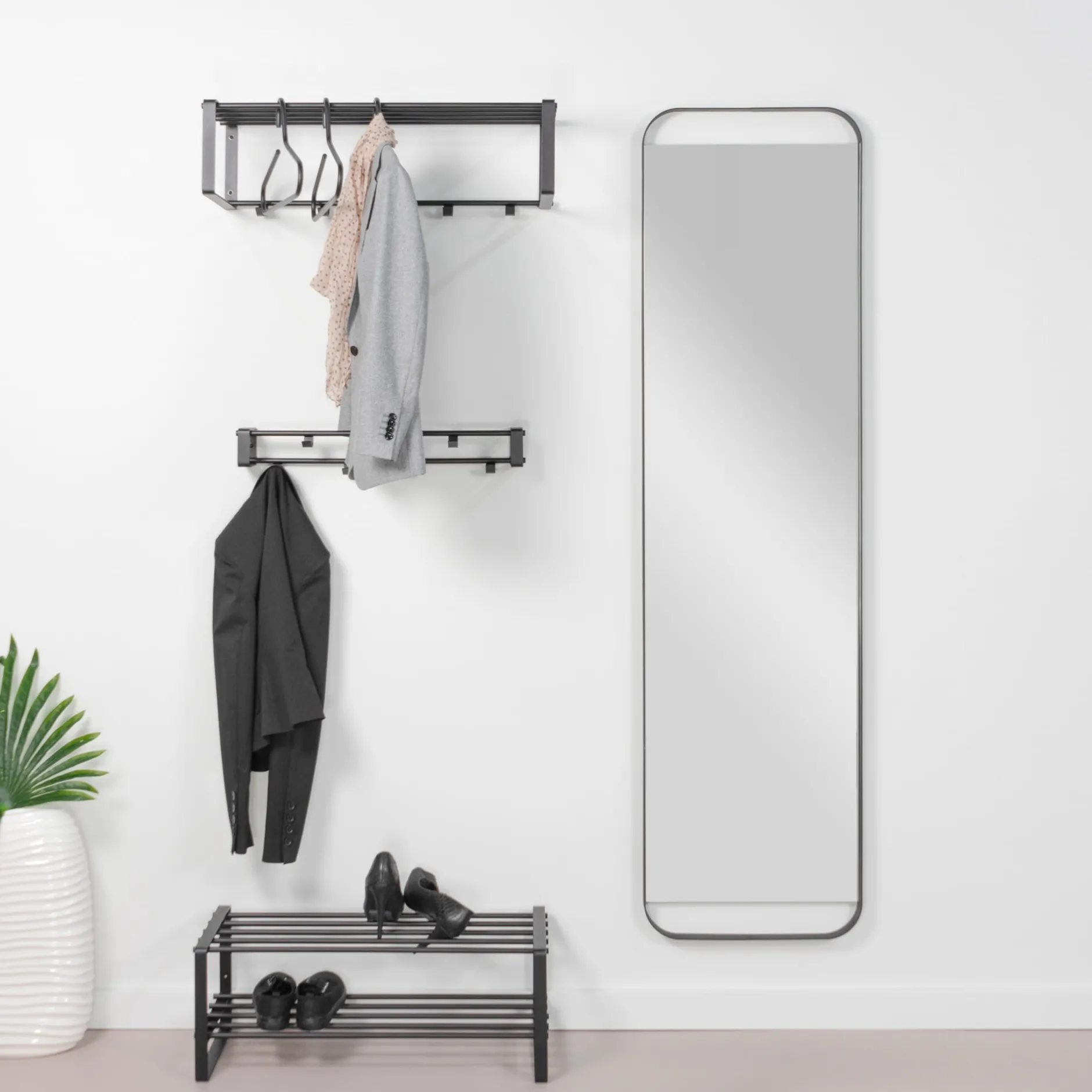 Spiegel Boris Zwart 175 cm^Huisenthuis New