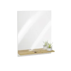 Spiegel Zeger Wit Artisan Eiken^Huisenthuis