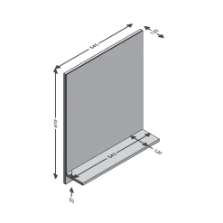 Spiegel Zeger Wit Artisan Eiken^Huisenthuis