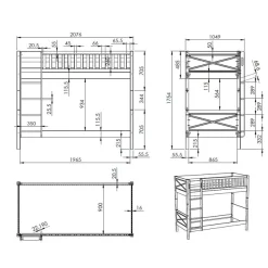 Stapelbed Jonas Wit^Huisenthuis Discount