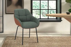 Stoel Dundee Groen-Cognac – Set van 2^Huisenthuis Hot