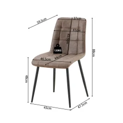 Stoel Fons Bruin – Set van 4^Huisenthuis Hot