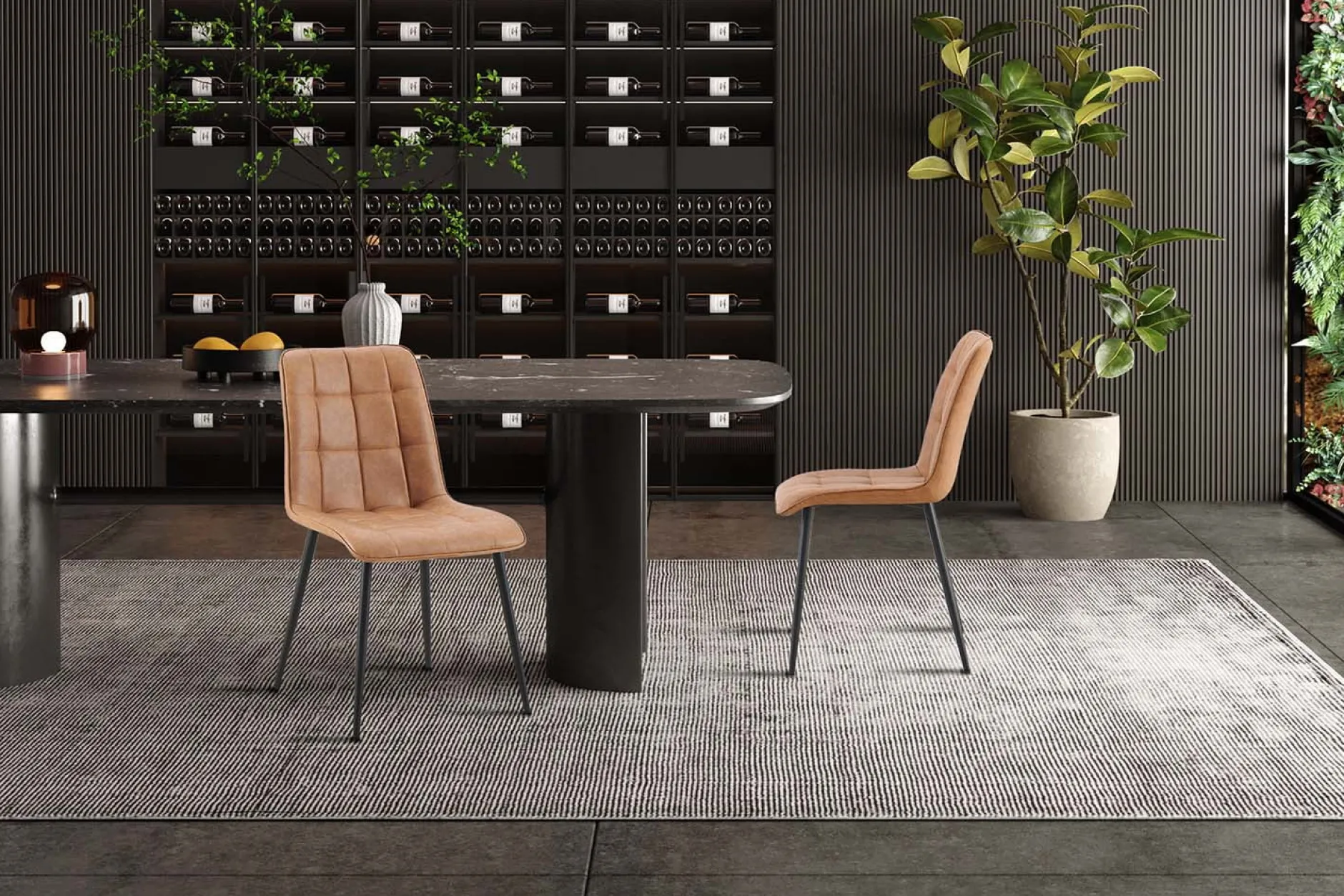 Stoel Fons Cognac – Set van 4^Huisenthuis Sale