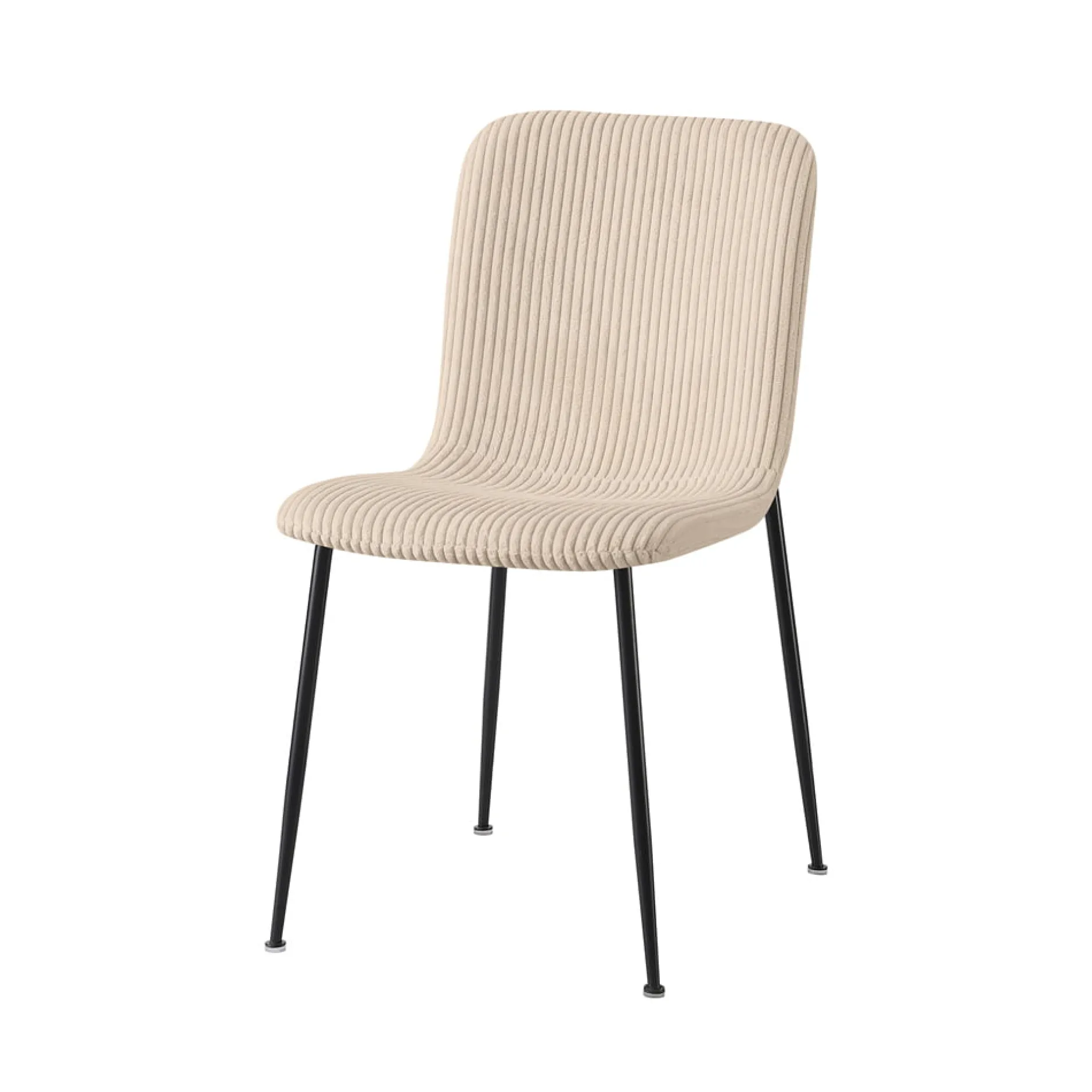Stoel James Beige Ribstof – Set van 2^Huisenthuis Online