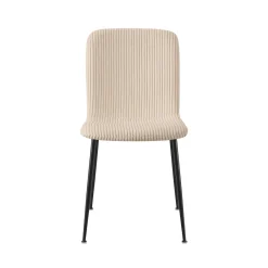 Stoel James Beige Ribstof – Set van 2^Huisenthuis Online
