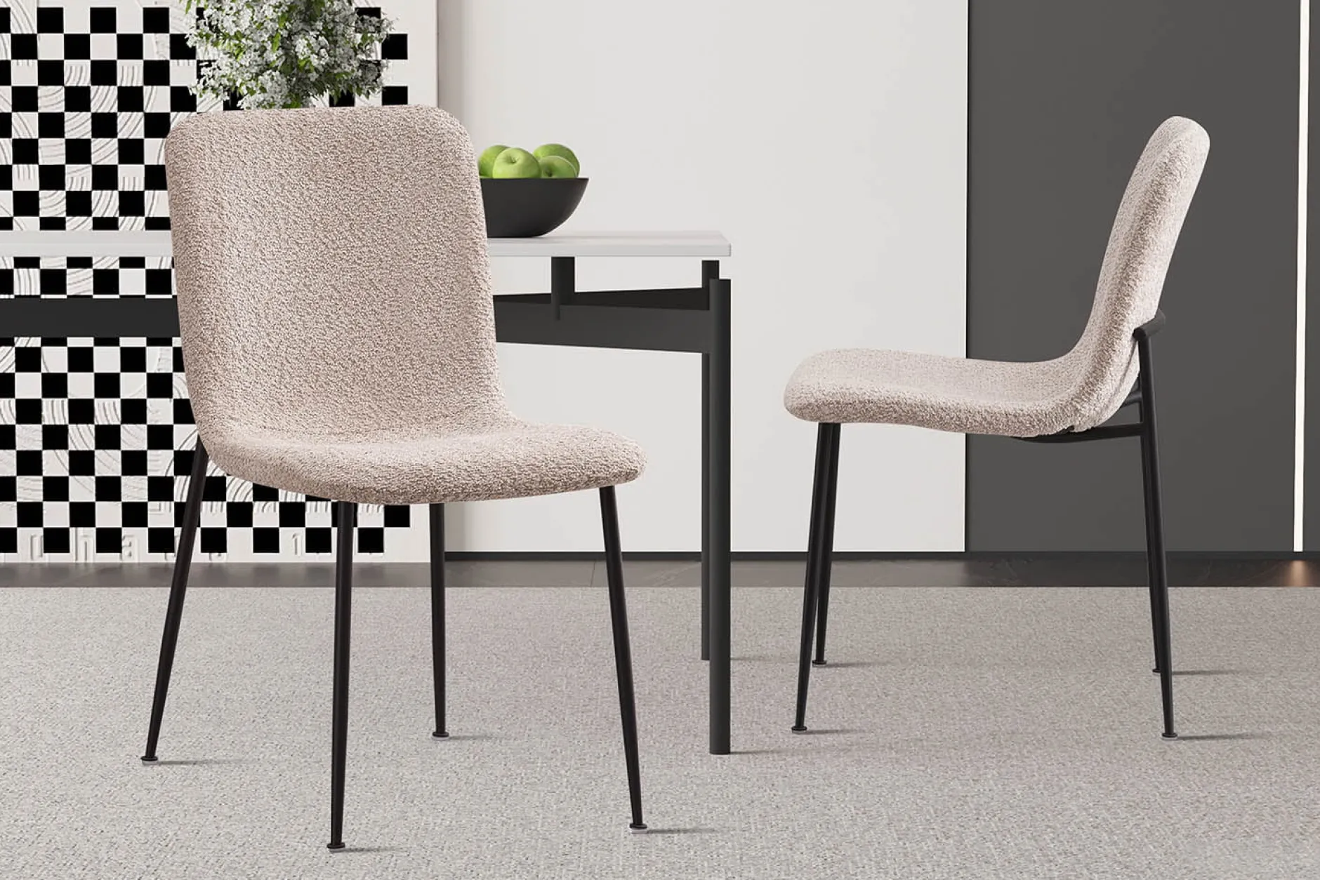 Stoel James Bouclé – Set van 2^Huisenthuis Discount