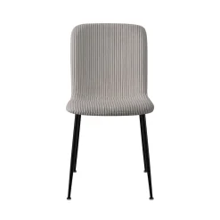 Stoel James Lichtgrijs Ribstof – Set van 2^Huisenthuis Outlet