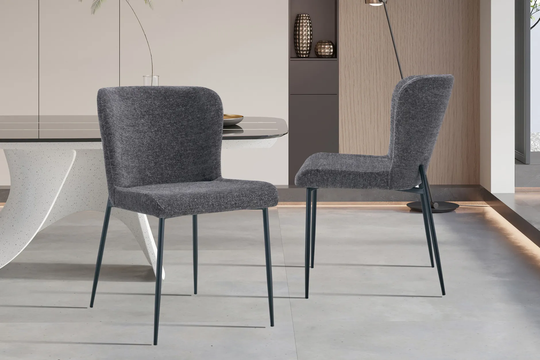 Stoel Jolie Donkergrijs – Set van 2^Huisenthuis Online