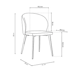 Stoel Lena – Set van 4^Huisenthuis Best