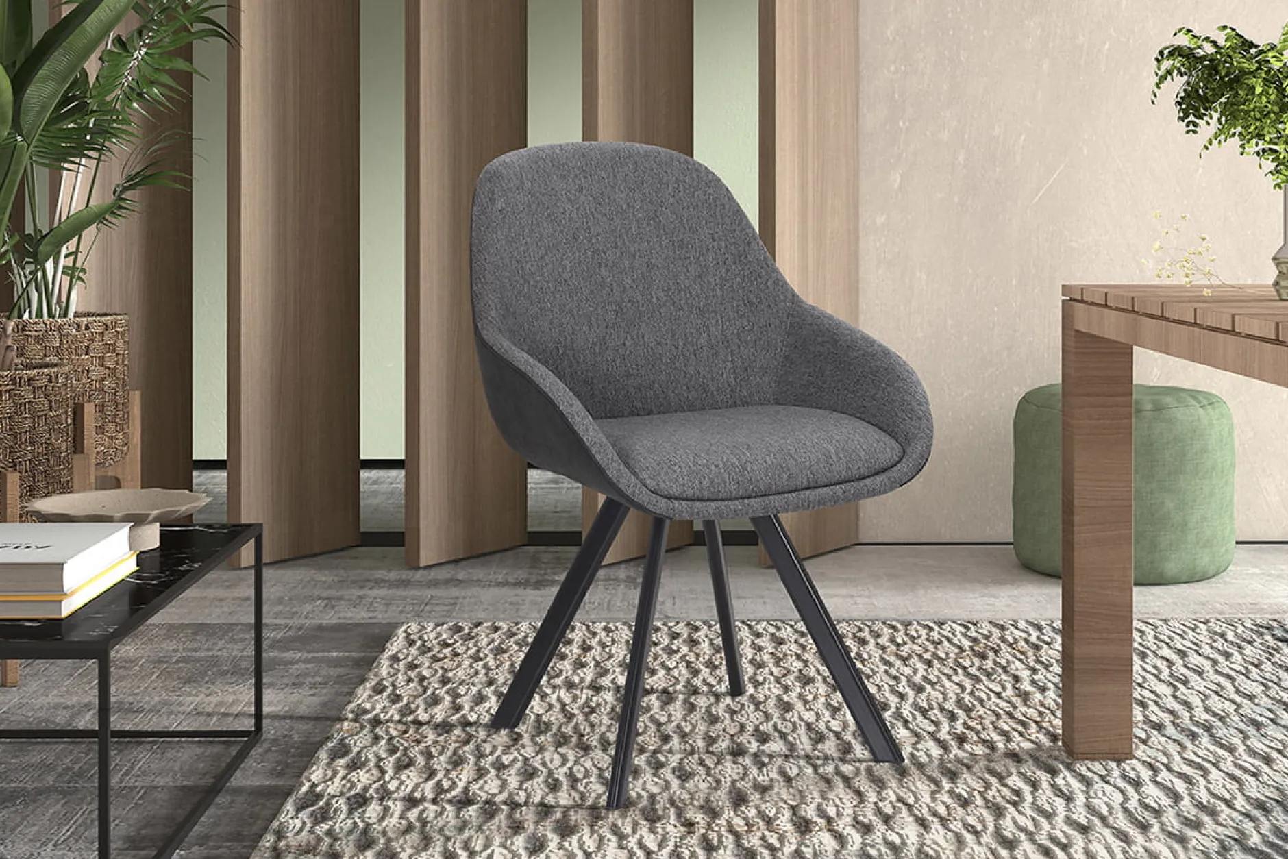 Stoel Malou Grijs-Donkergrijs – Set van 2^Huisenthuis Best