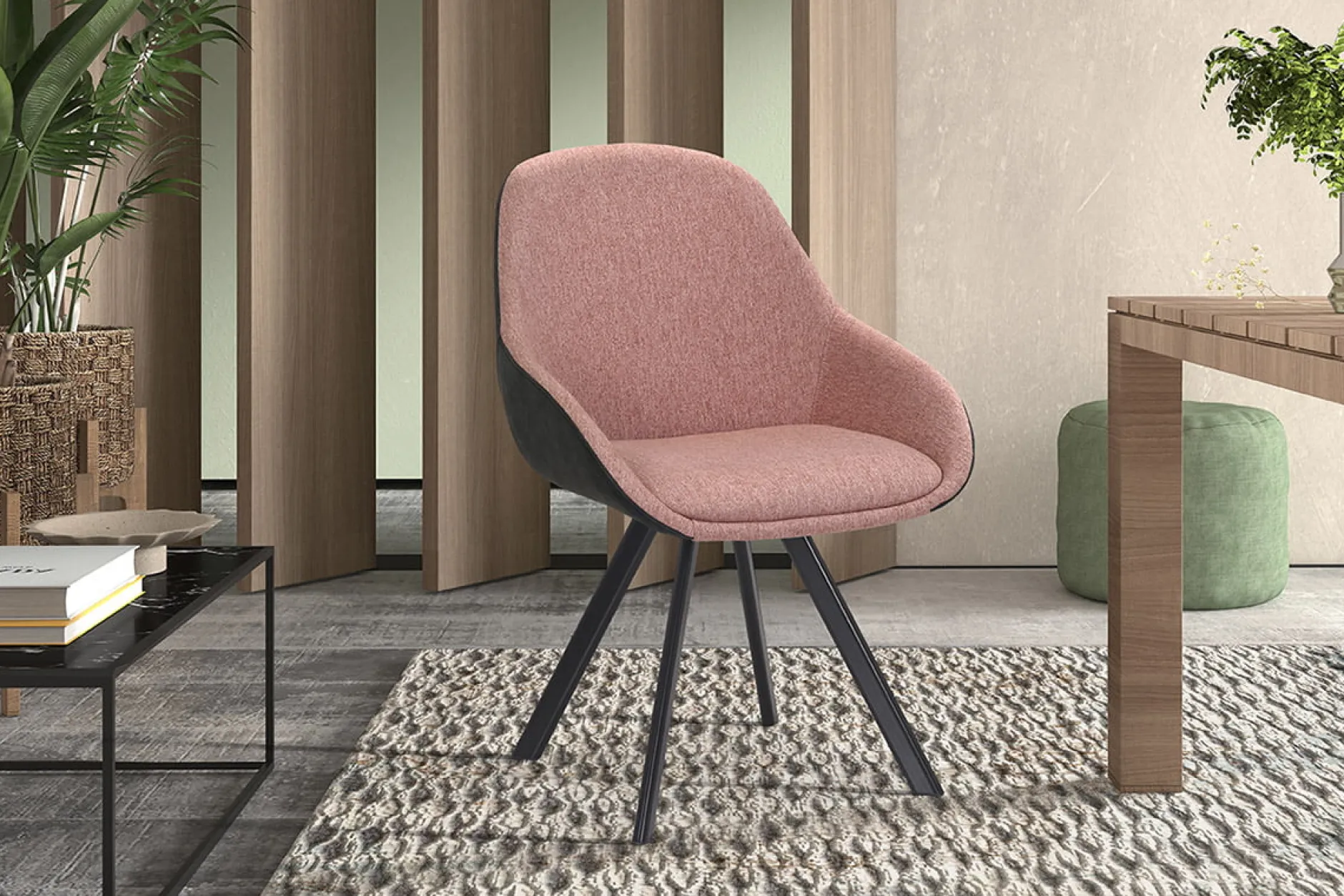 Stoel Malou Roze-Donkergrijs – Set van 2^Huisenthuis Discount