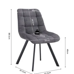 Stoel Margot Donkergrijs – Set van 2^Huisenthuis Sale