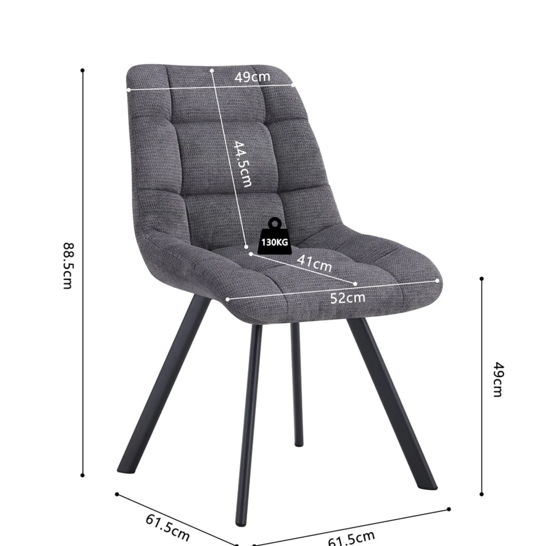 Stoel Margot Donkergrijs – Set van 2^Huisenthuis Sale